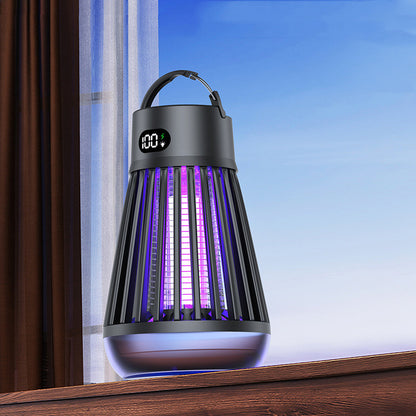 Digital Display Mosquito Killer Lamp Electric Shock Mosquito Trap Light Radiation-less Insect Repellent Trap For Bedroom Outdoor Summer Gadgets