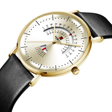 Luxury Men Watch Mesh Belt Waterproof Men's Watch Calendar Week Clock