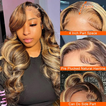 13x4 Lace Front Wig Human Hair Body Wave Density- 10inch and 16inch only- No Tangle, No Shedding, Cuticle Aligned