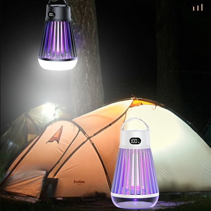Digital Display Mosquito Killer Lamp Electric Shock Mosquito Trap Light Radiation-less Insect Repellent Trap For Bedroom Outdoor Summer Gadgets