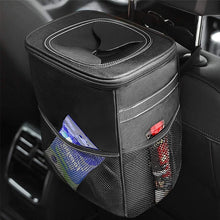 Car Garbage Can Waterproof Trash Can With Lid And Storage Bag