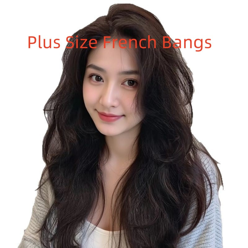 Great quality Long Curly Full Human Hair Full-head Wig