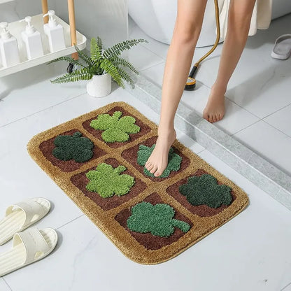 Bathroom Rug 20x32 Non Slip Fluffy Teal Bath Mat For Bathroom Floor Washable Plush Luxury Bath Rug For Tub Soft Shaggy Absorbent Shower Sink Mat