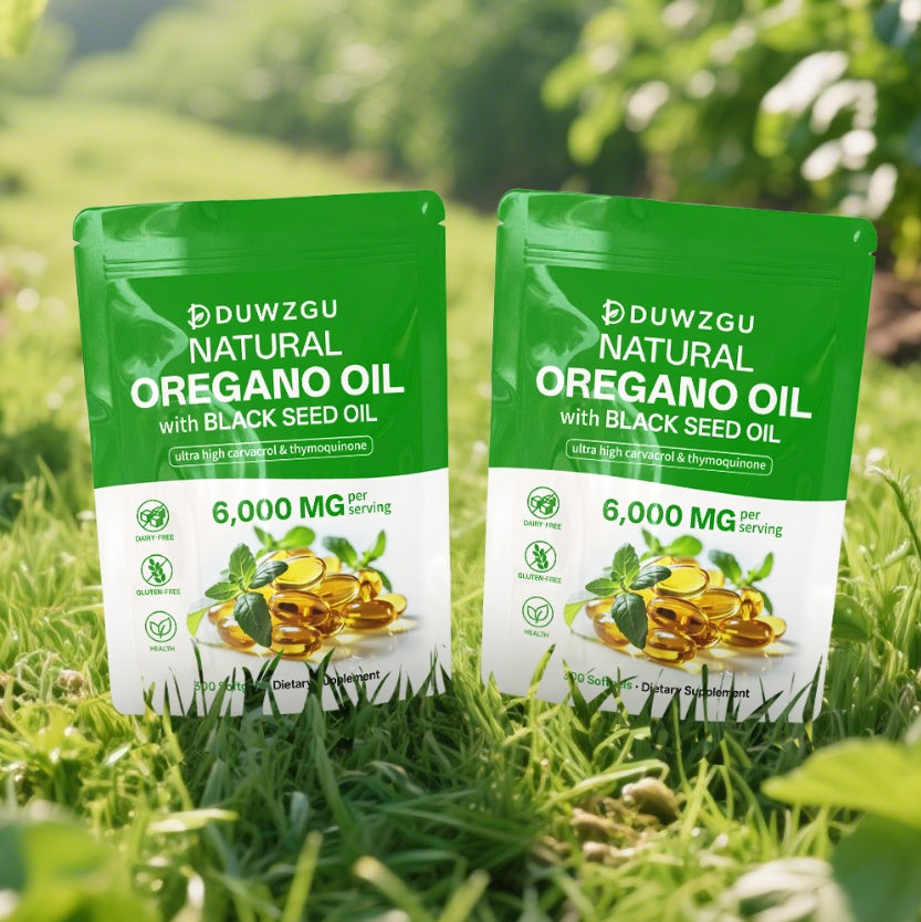 Duwzgu Natural Oregano Oil with Black Seed Oil Butter Soft Capsules