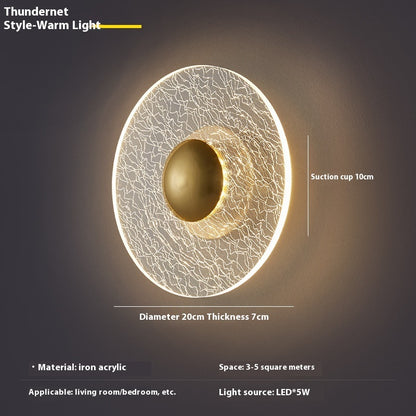 Designer Light Luxury Wall Lamp Bedroom Living Room