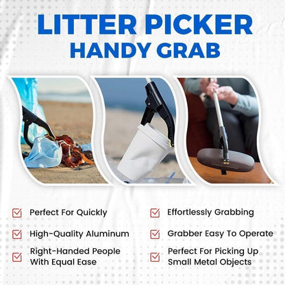 4 X LONG REACH GRABBER REACHER LITTER PICKER HELPING HAND HELD PICK UP TOOL