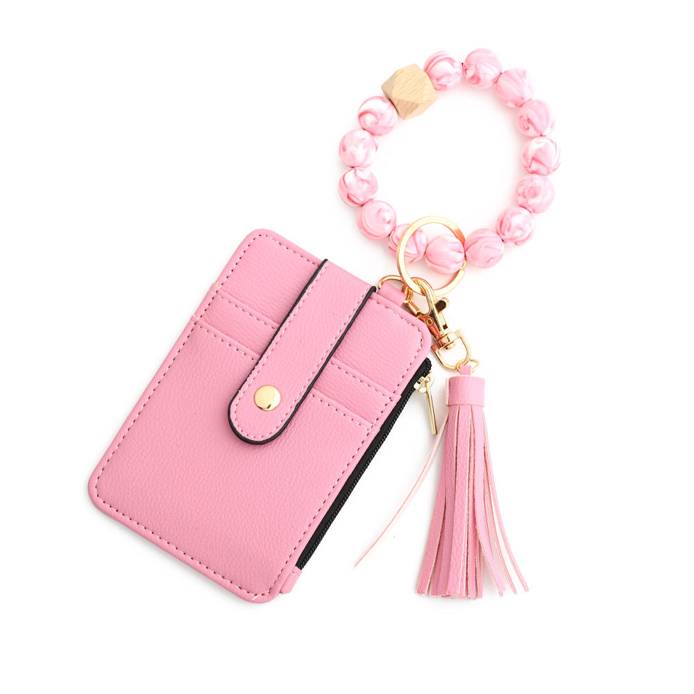 European And American Document Package Folded Card Holder Silica Gel Bracelet