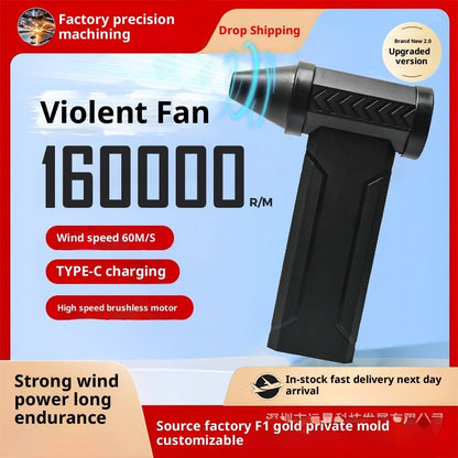160,000 RPM Turbo Blower Fan Powerful Dust Removal Water And Snow Blowing Tool