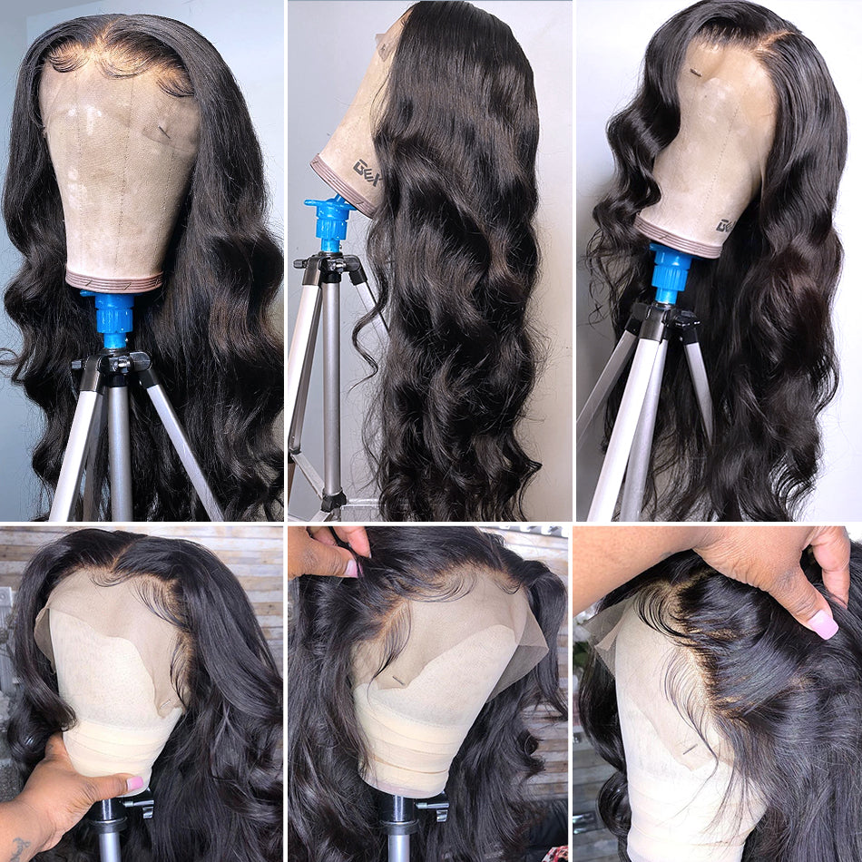 Inch Body Wave Lace Front Human Hair Wigs Peruvian Look 8-36 inches