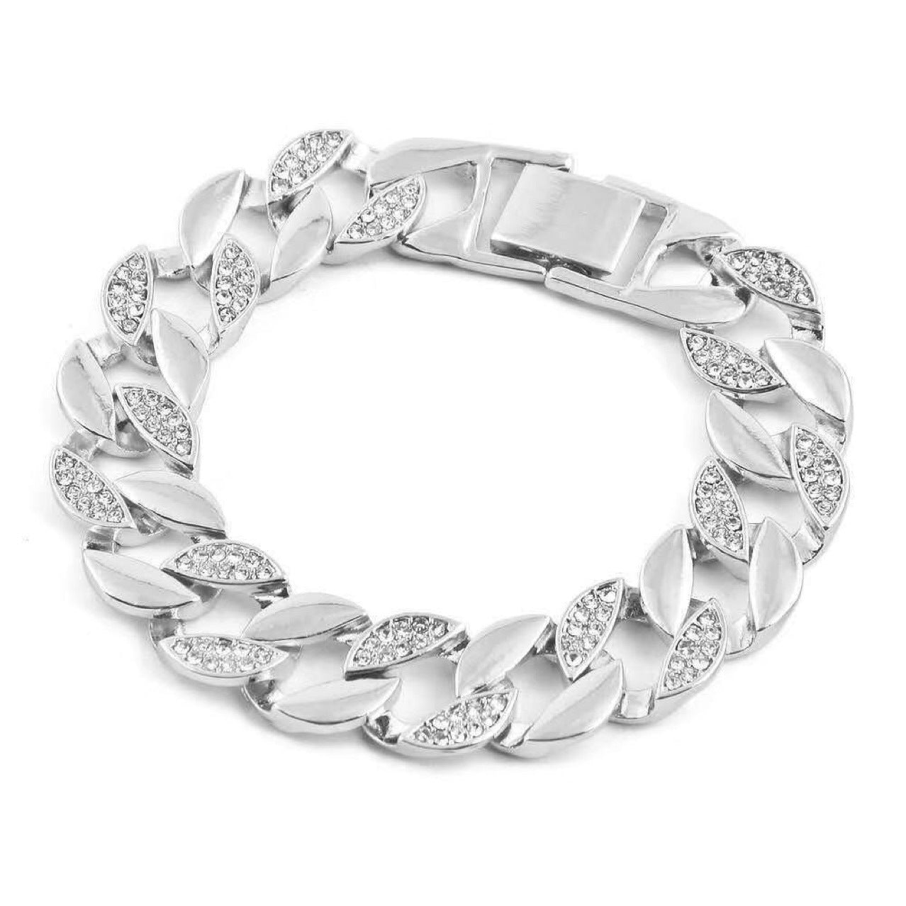 Men's Watches Luxury Brand Fashion Diamond Date Quartz Watch