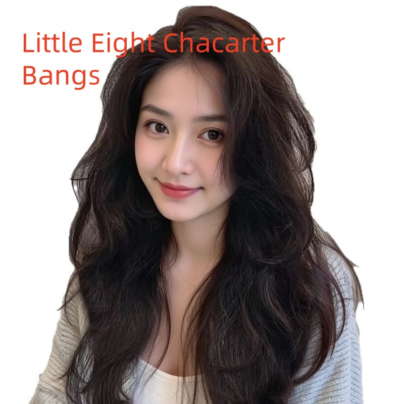 Great quality Long Curly Full Human Hair Full-head Wig