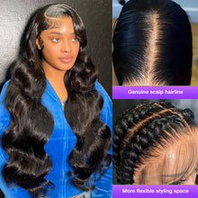 13x4 Lace Front Human Hair Wigs Natural Color Body Wave Density 8-16 inches
