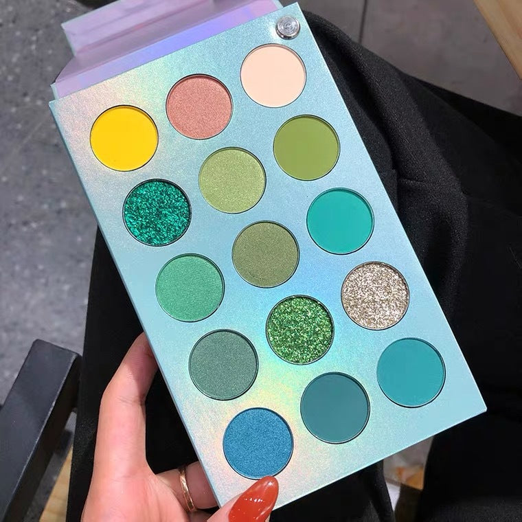 60-color Rotating Eyeshadow Palette Pearly Matte Glitter Easy To Color---Rotating eyeshadow palette--60 colors