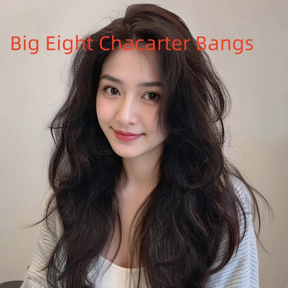 Great quality Long Curly Full Human Hair Full-head Wig