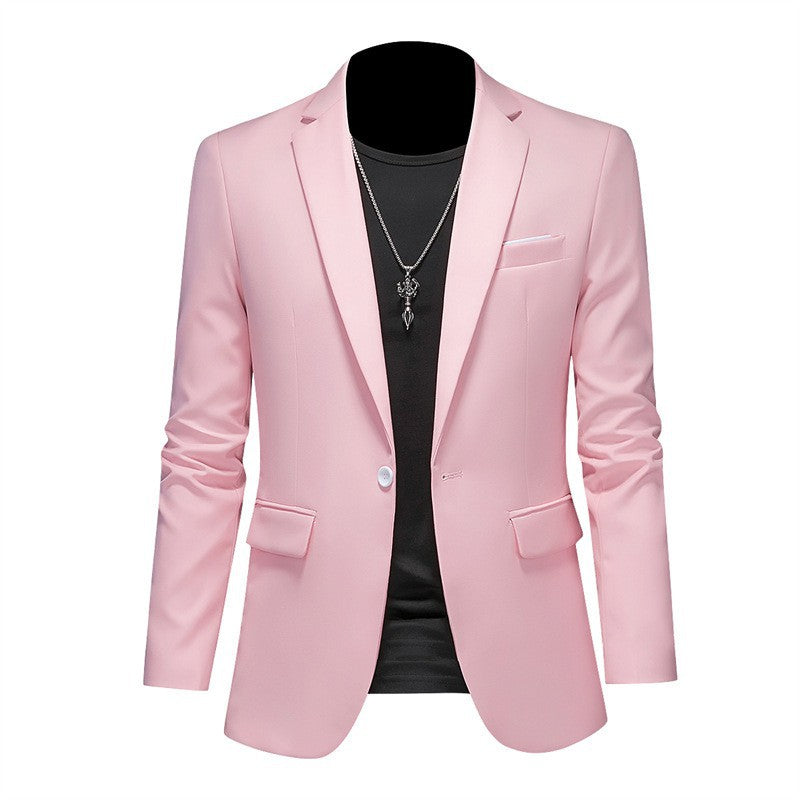 Navy Slim Fit Casual Business Jacket----Business Casual Fashion Suit Jacket Slim Fit
