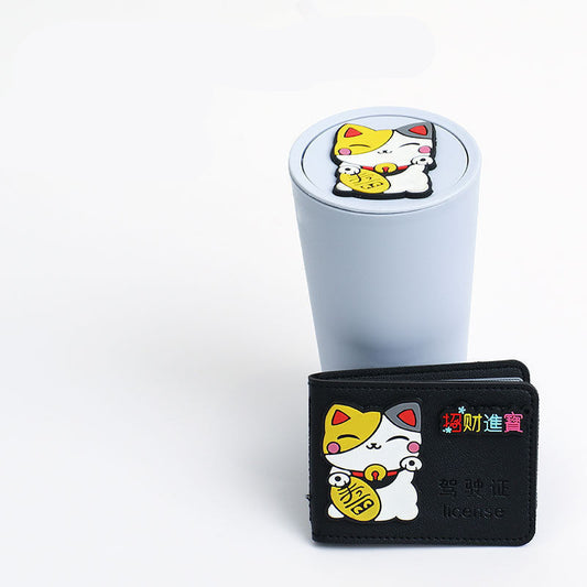 Trash Can Storage Mini Car Cup Holder Car Bag Box