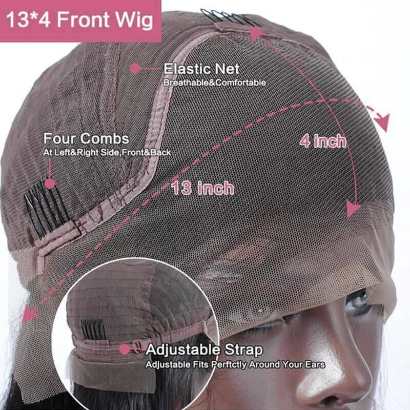 13x4 Lace Frontal Human Hair Wig P4 27 Body Wave Density- No Tangle, No Shedding, Cuticle Aligned