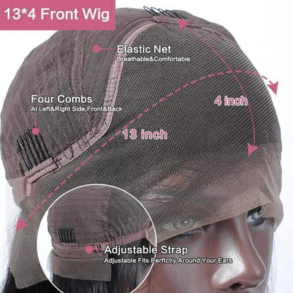 13x4 Lace Frontal Human Hair Wig P4 27 Body Wave Density- No Tangle, No Shedding, Cuticle Aligned