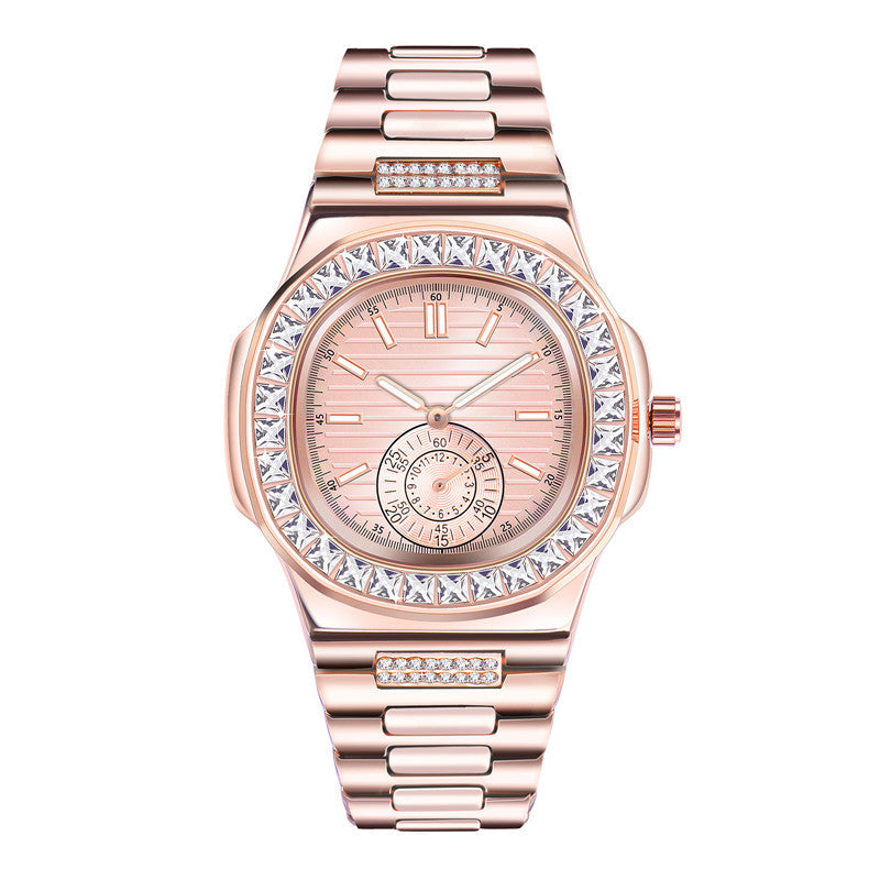 Men's Fashion Alloy Luxury Brand Diamond Gifts Watches