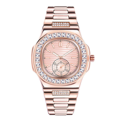 Men's Fashion Alloy Luxury Brand Diamond Gifts Watches