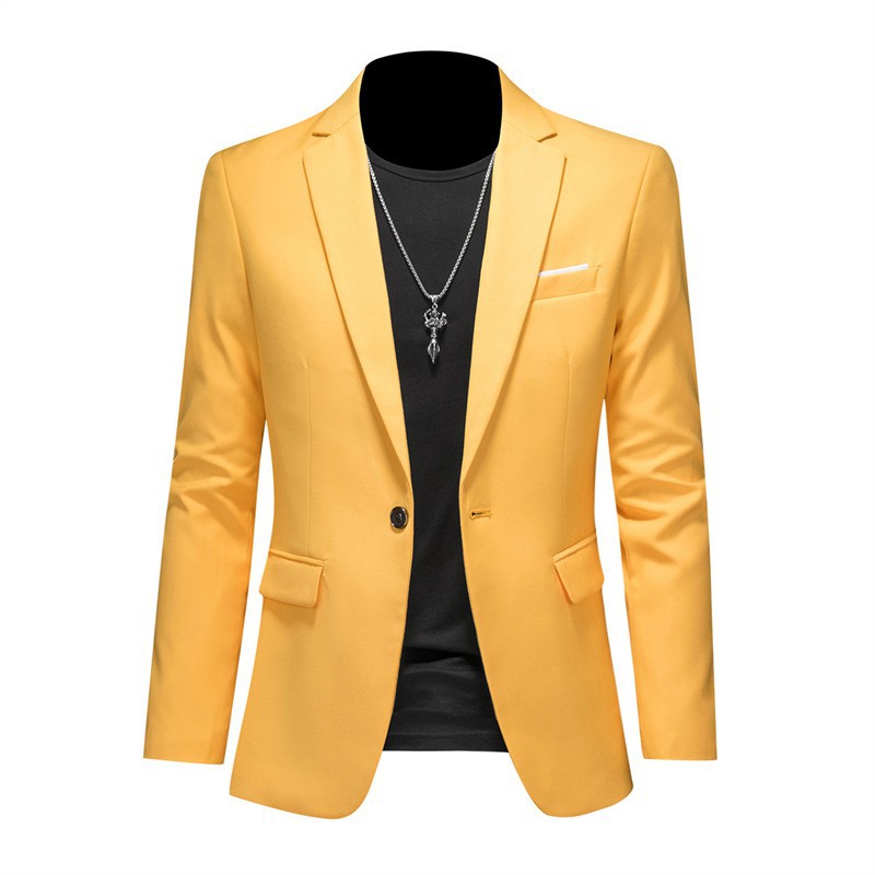Navy Slim Fit Casual Business Jacket----Business Casual Fashion Suit Jacket Slim Fit
