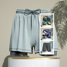 Men's 2-in-1 Breathable Loose Quick Drying Swimming Trunks Swimming Shorts Swimming Pants Flat Corner Pants Beach Pants Hot Spring Swimming Equipment