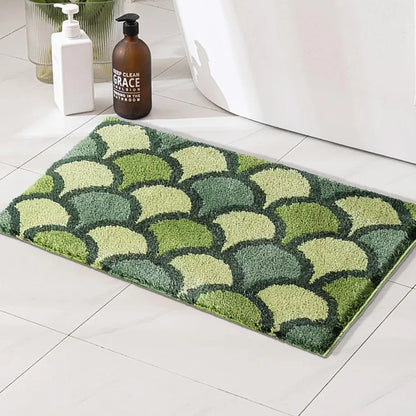 Bathroom Rug 20x32 Non Slip Fluffy Teal Bath Mat For Bathroom Floor Washable Plush Luxury Bath Rug For Tub Soft Shaggy Absorbent Shower Sink Mat