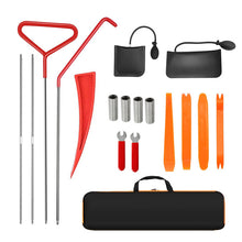 18 Piece Car Emergency Kit With Window Wedge, Air Wedge Bag Pump, Long Range Grabber, Automatic Trim Removal Tool