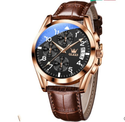 OLEVS Luxury Men's Watches Waterproof Luminous Quartz