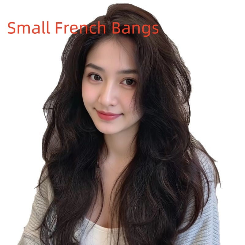 Great quality Long Curly Full Human Hair Full-head Wig
