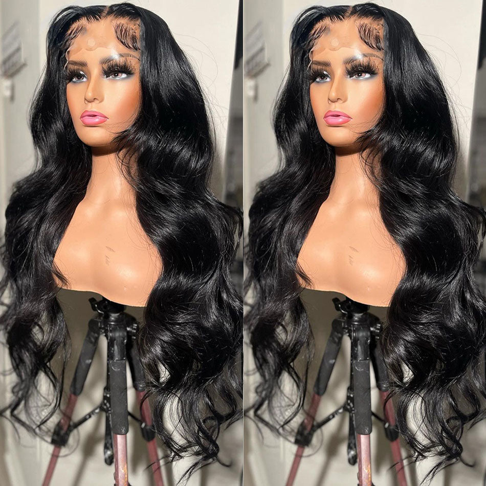Inch Body Wave Lace Front Human Hair Wigs Peruvian Look 8-36 inches