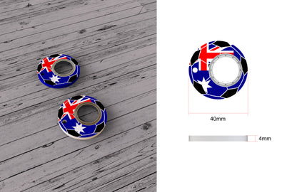 Creative Football World Cup Fidget Spinner Toy Keychain Hand Spinner Anti-Anxiety Toy Relieves Stress Finger Spinner Keychain Bottle Opener Kids Toy