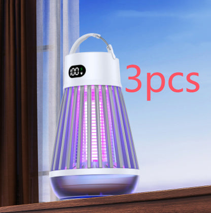 Digital Display Mosquito Killer Lamp Electric Shock Mosquito Trap Light Radiation-less Insect Repellent Trap For Bedroom Outdoor Summer Gadgets
