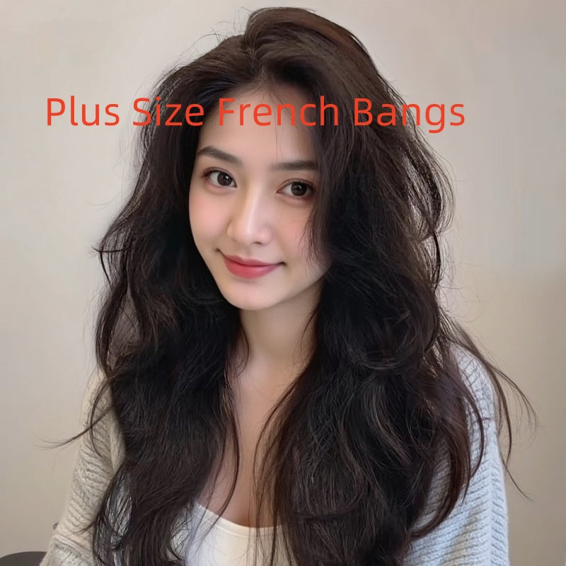 Great quality Long Curly Full Human Hair Full-head Wig