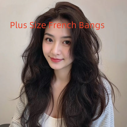 Great quality Long Curly Full Human Hair Full-head Wig