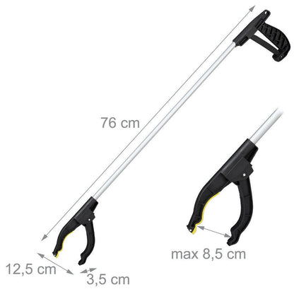 4 X LONG REACH GRABBER REACHER LITTER PICKER HELPING HAND HELD PICK UP TOOL